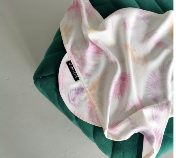 Lullalove Bambusový šátek na hlavu BOHO - Růž 2021 - obrázek 2