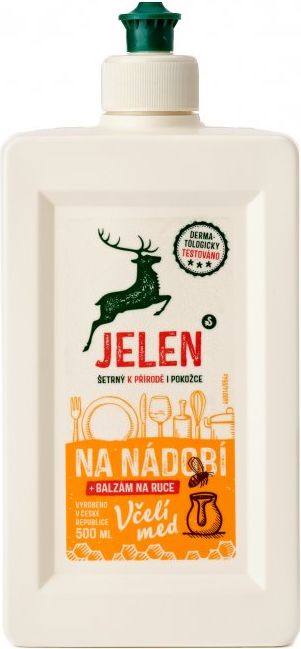 Jelen Prostředek na nádobí s balzámem na ruce 500 ml Med - obrázek 1