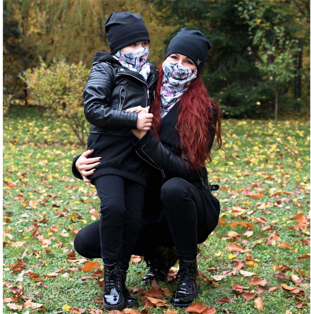 ESITO Multifunkční nákrčník Happy way Grey - obrázek 2