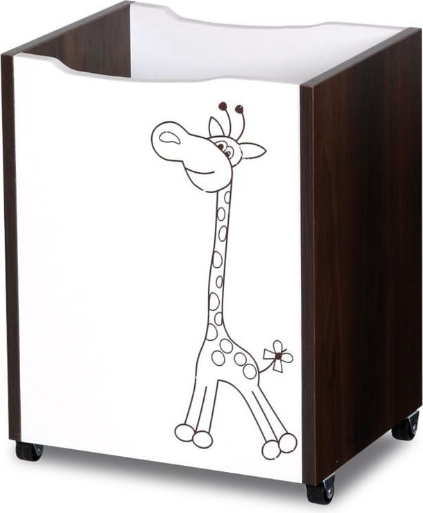 Klupś Klups dřevěný box na hračky žirafa Hnědá - obrázek 1