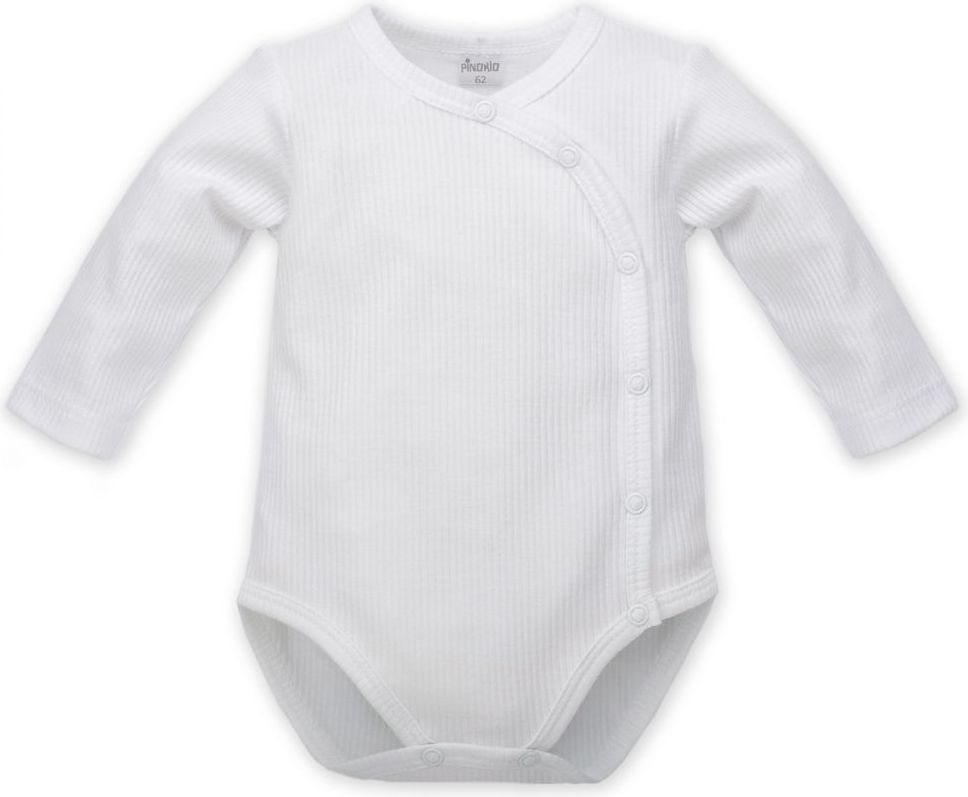 Pinokio Body dlouhý rukáv rozepínací White 74 - obrázek 1