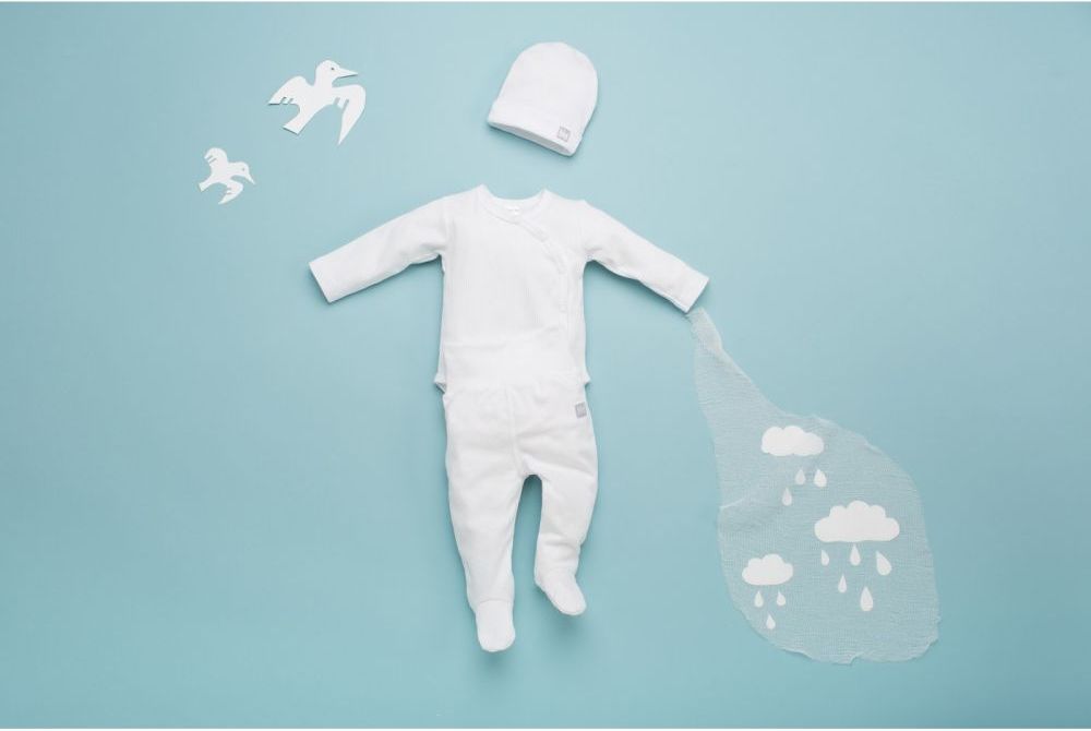 Pinokio Body dlouhý rukáv rozepínací White 74 - obrázek 2