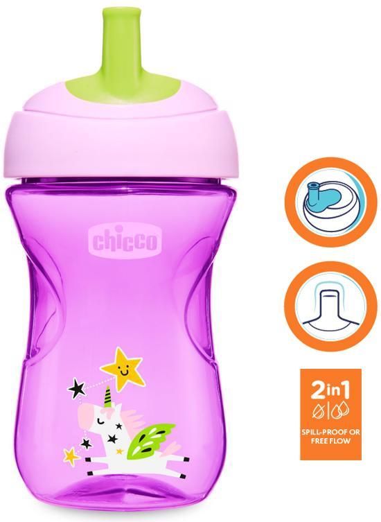Chicco Hrneček s brčkovým náustkem 266 ml Advanced - obrázek 1