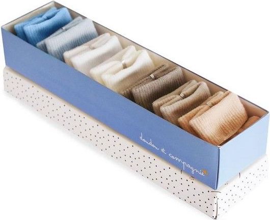 DouDou ET Compagnie Set ponožek v krabičce DouDou 0-6m Blue 2021 - obrázek 1