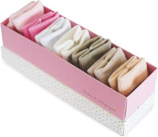 DouDou ET Compagnie Set ponožek v krabičce DouDou 0-6m Pink 2021 - obrázek 1
