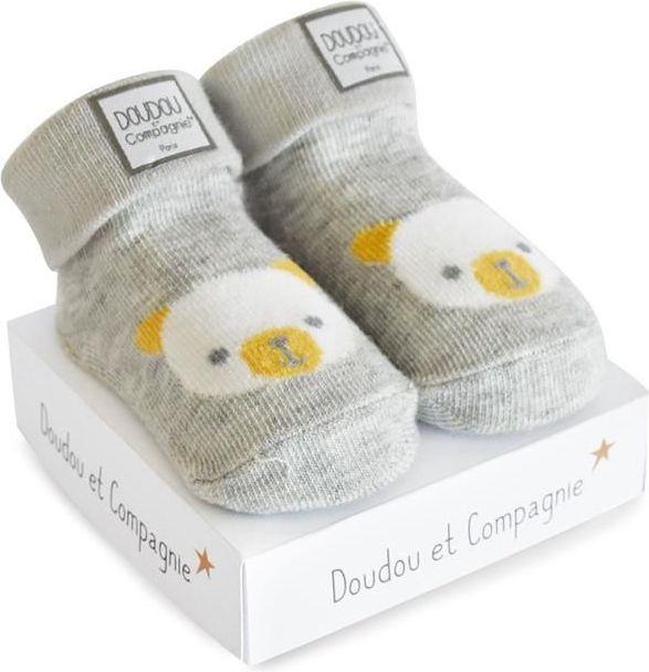 DouDou ET Compagnie DouDou ponožky pro miminko Grey 2021 - obrázek 1