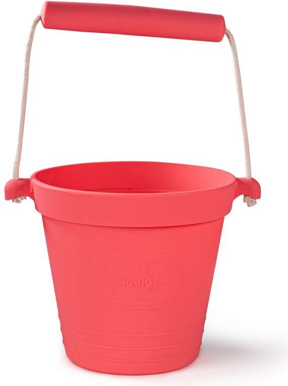 Bigjigs Toys Plážový kyblíček Dark Pink 2021 - obrázek 1
