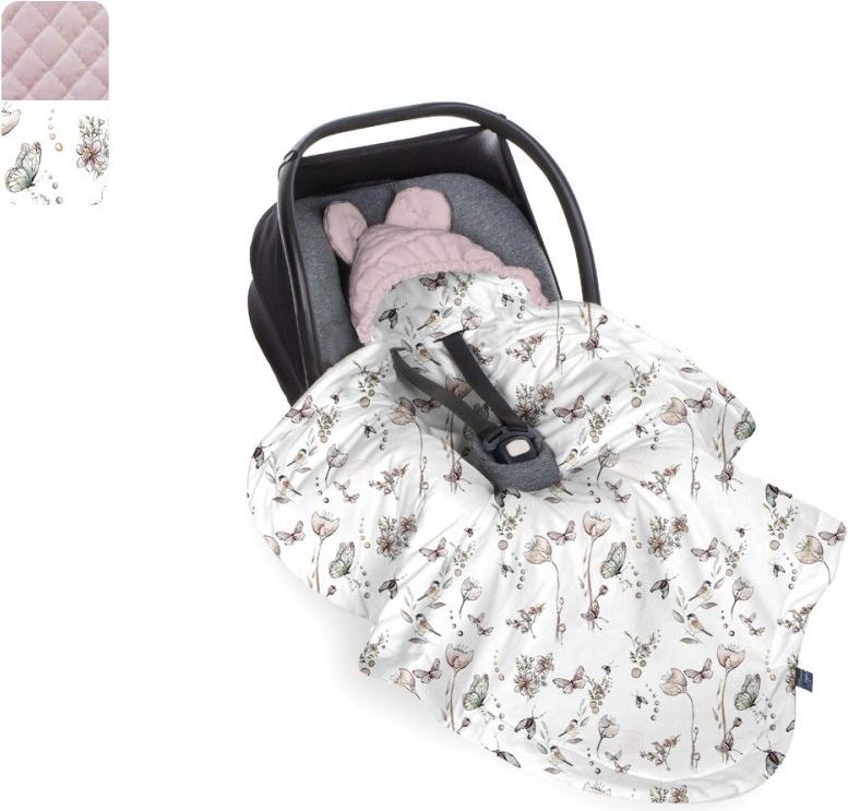 BabySteps Deka do autosedačky Natura - Sepia Rose 2021 - obrázek 1