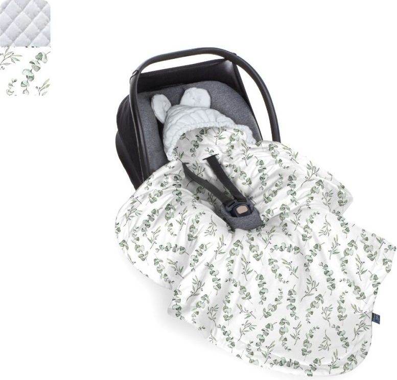 BabySteps Deka do autosedačky Eucaliptus - Gray 2021 - obrázek 1