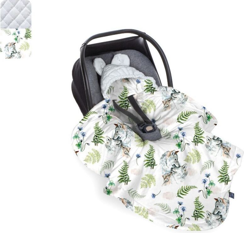 BabySteps Deka do autosedačky Wolf Family - Gray 2021 - obrázek 1