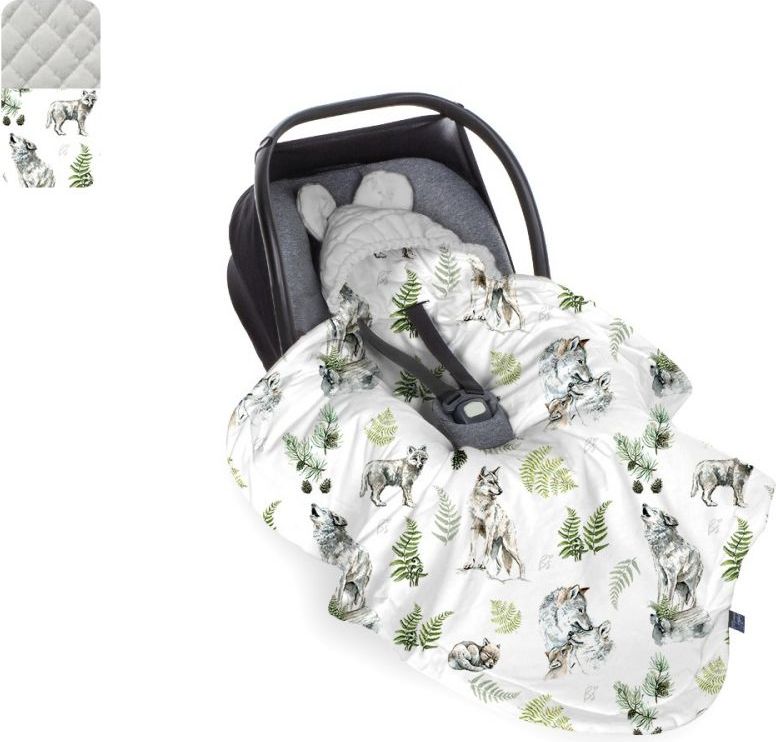 BabySteps Deka do autosedačky Wolf - Gray 2021 - obrázek 1
