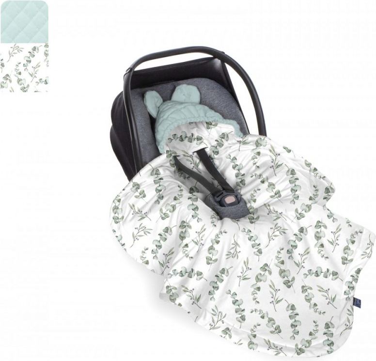 BabySteps Deka do autosedačky Eucaliptus - Sky Gray 2021 - obrázek 1