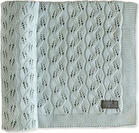 VINTER & BLOOM Deka z organické bavlny 100x80 cm Moment Organic Sage Green 2021 - obrázek 1