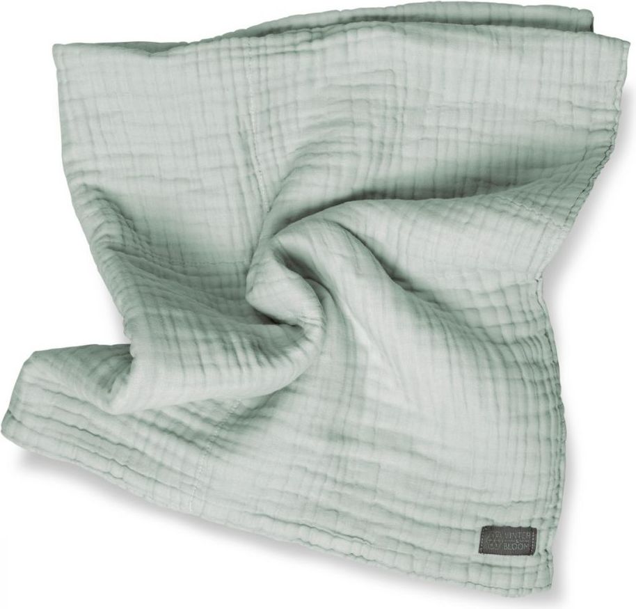 VINTER & BLOOM Deka 100x80 cm Layered Muslin Organic Sage Green 2021 - obrázek 1