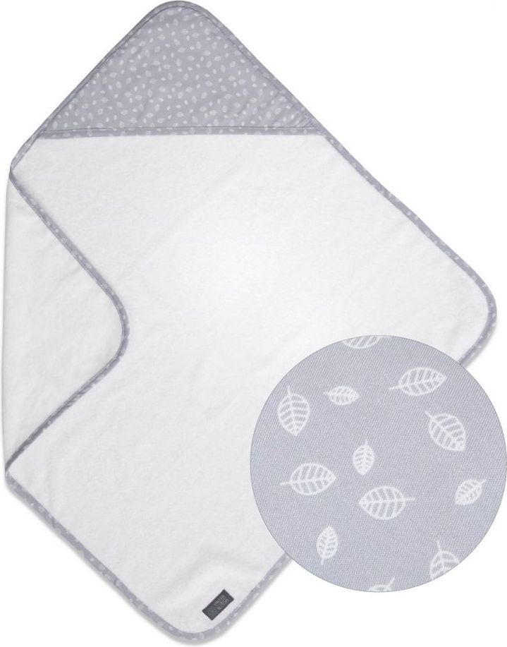 VINTER & BLOOM Osuška s kapucí Nordic Leaf Gentle Blue 2021 - obrázek 1