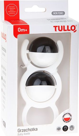 Tullo Chrastítko Velké Kuličky Černo-bílé - obrázek 2