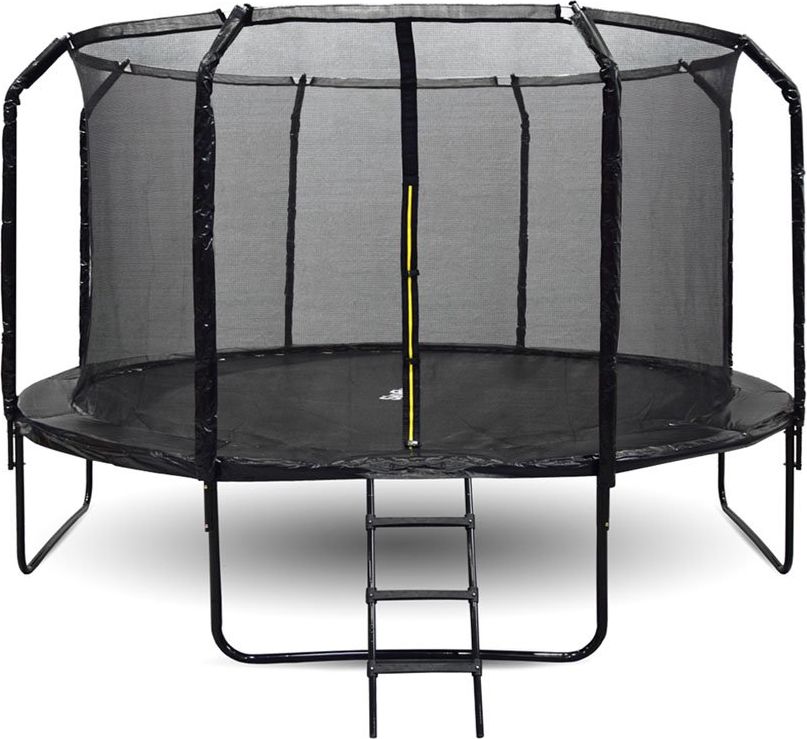 Mamido Trampolína s ochrannou sítí a žebříkem 426 cm černá - obrázek 1