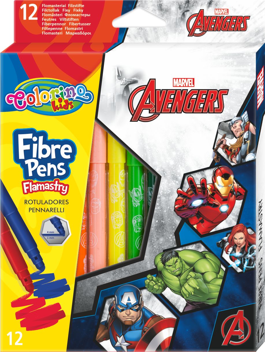 Colorino Marvel Avengers fixy 12 barev R91482PTR - obrázek 1