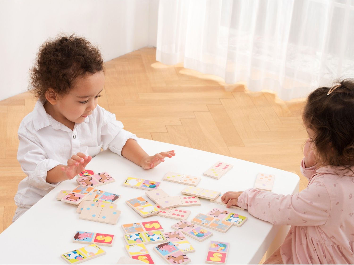 New Classic Toys Dřevěné domino zvířátka - obrázek 4