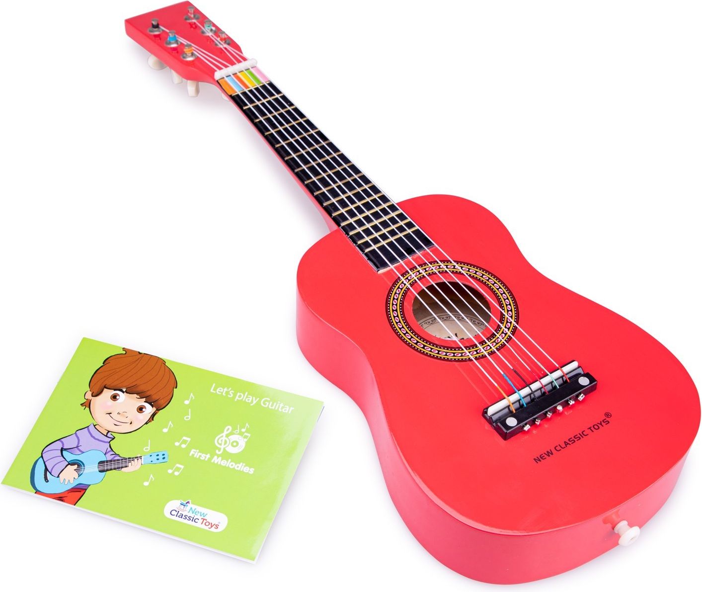 New Classic Toys Dětská kytara červená - obrázek 2