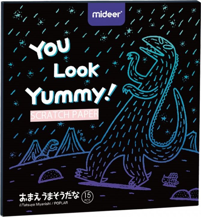 Mideer Vyškrabávací obrázky Dinosaurus - obrázek 1