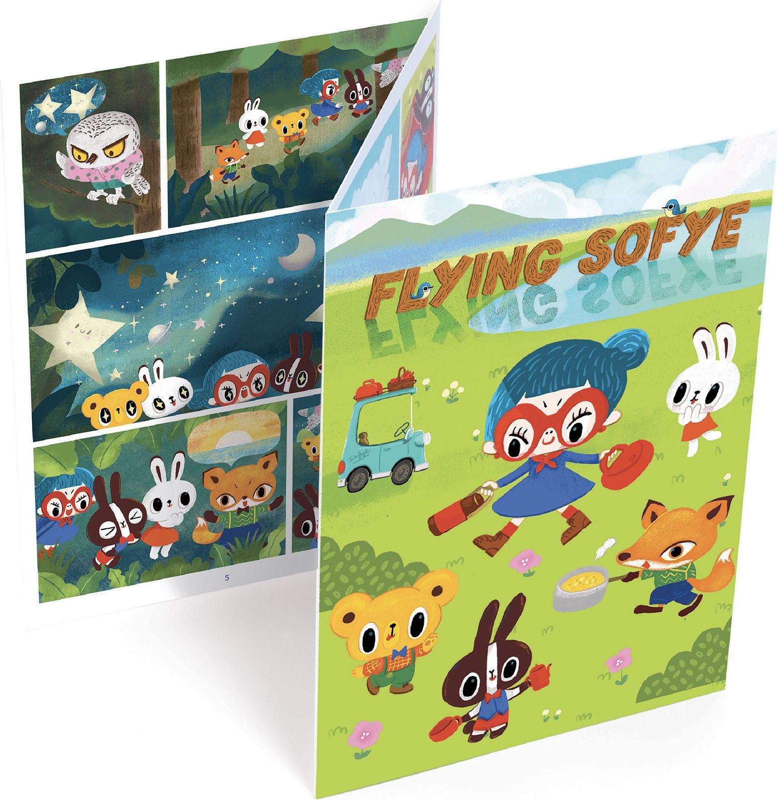 DJECO Komiks k dotvoření Flying Sofye - obrázek 2