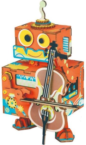 RoboTime 3D skládačka hrací skříňky Muzikální robůtek - obrázek 1