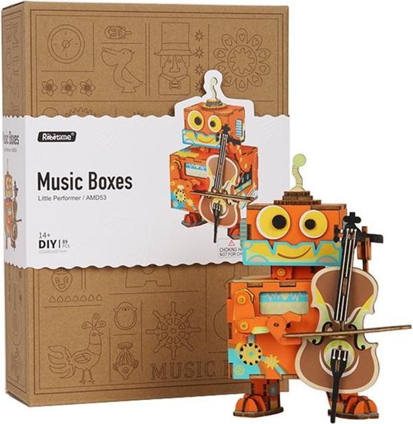 RoboTime 3D skládačka hrací skříňky Muzikální robůtek - obrázek 2