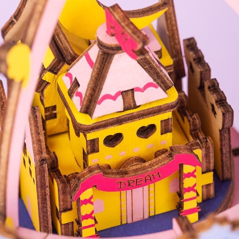 RoboTime 3D skládačka hrací skříňky Veselý kolotoč - obrázek 5
