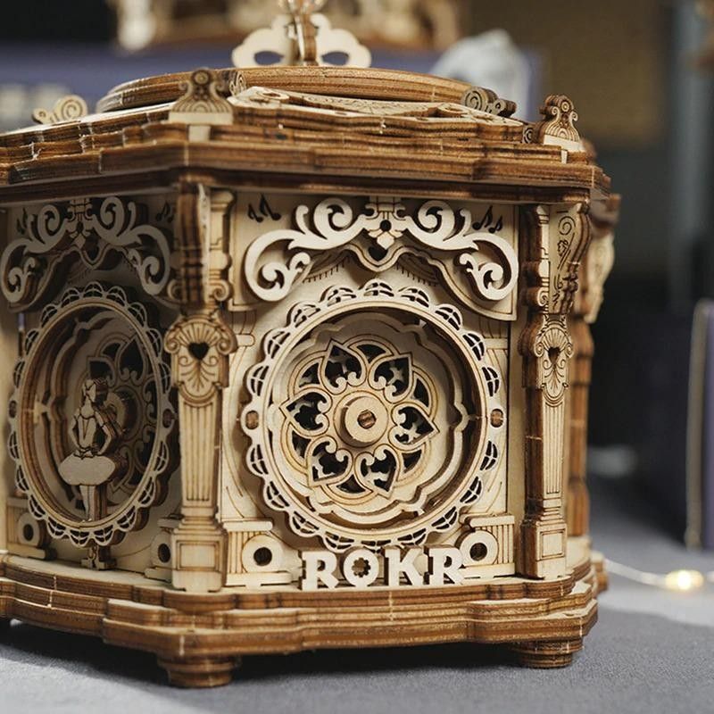 RoboTime 3D skládačka hrací skříňky Renesanční kazeta - obrázek 6