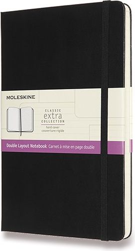 Moleskine Zápisník - tvrdé desky černý A5 linkovaný čistý - obrázek 1