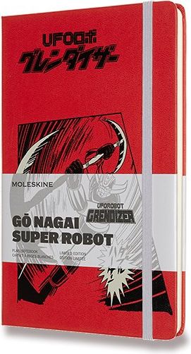 Moleskine Zápisník Go Nagai - tvrdé desky L, čistý, červený A5 - obrázek 1