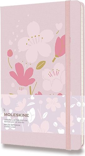 Moleskine Zápisník Sakura - tvrdé desky L, linkovaný, růžový A5 - obrázek 1