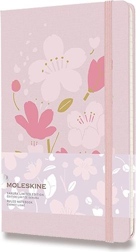Moleskine Zápisník Sakura - tvrdé desky L, linkovaný, růžový A5 - obrázek 1