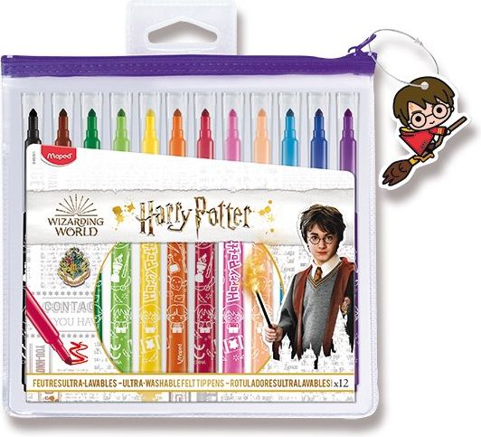 Maped Dětské fixy Color'Peps Harry Potter 12 ks, pouzdro na zip 5001 - obrázek 1