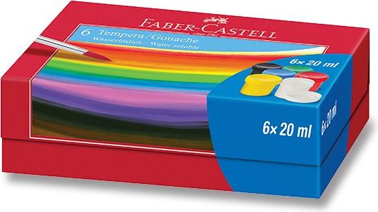 Faber-Castell Temperové barvy Tempera 6 ks 121040, 20 ml - obrázek 1