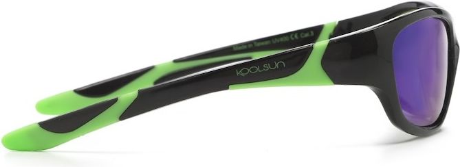 KOOLSUN  sluneční brýle SPORT Černá / Limetka velikost: 3+ - obrázek 2