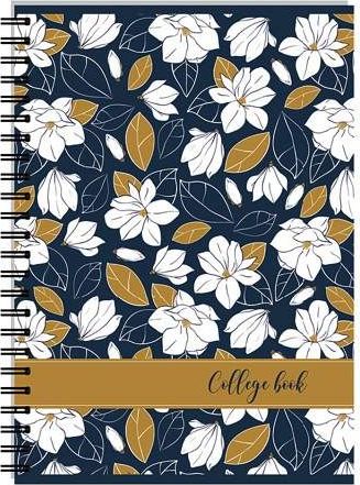STIL College blok A4 tečkovaný White Flower - obrázek 1