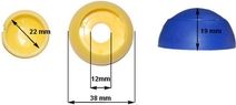 Krytka šroubu 12mm žlutá 10ks - obrázek 4