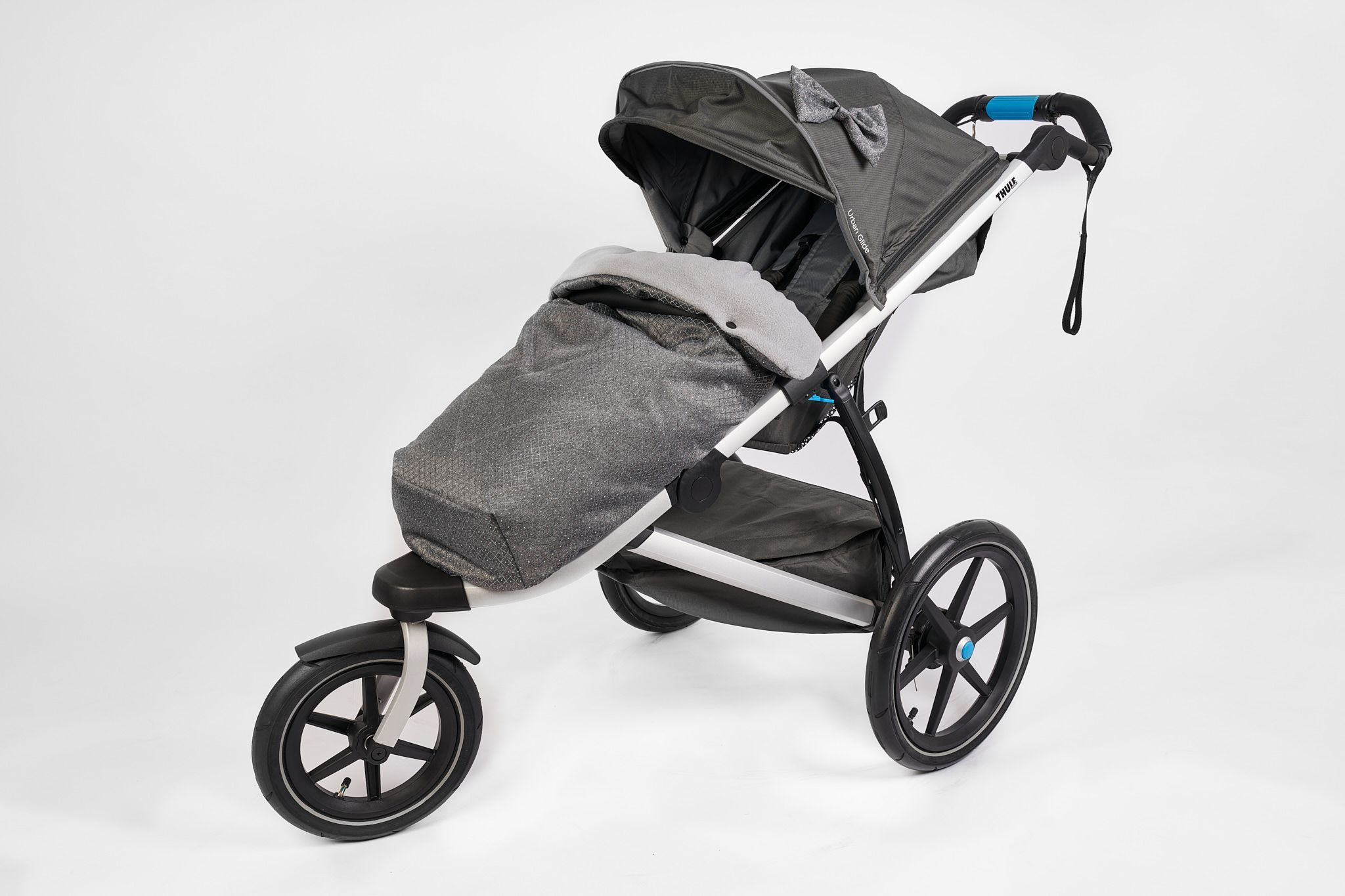 Ma-tata.cz Nánožník s podložkou pro Thule Varianta: podzim, zima - teplejší vatelín, Model kočárku: Thule Urban Glide 1 Double - obrázek 1