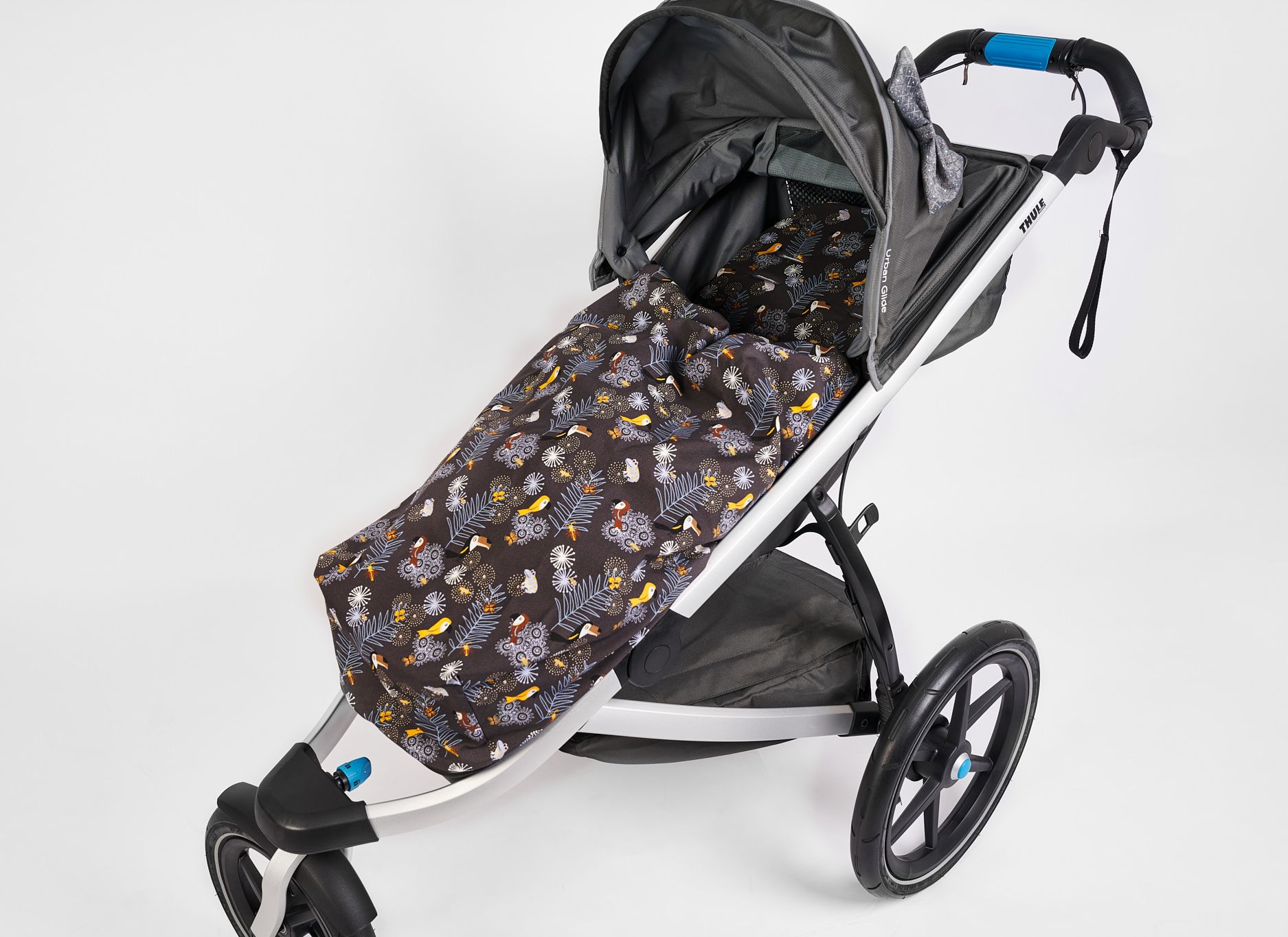 Ma-tata.cz Nánožník s podložkou pro Thule Varianta: podzim, zima - teplejší vatelín, Model kočárku: Thule Urban Glide 1 Double - obrázek 2