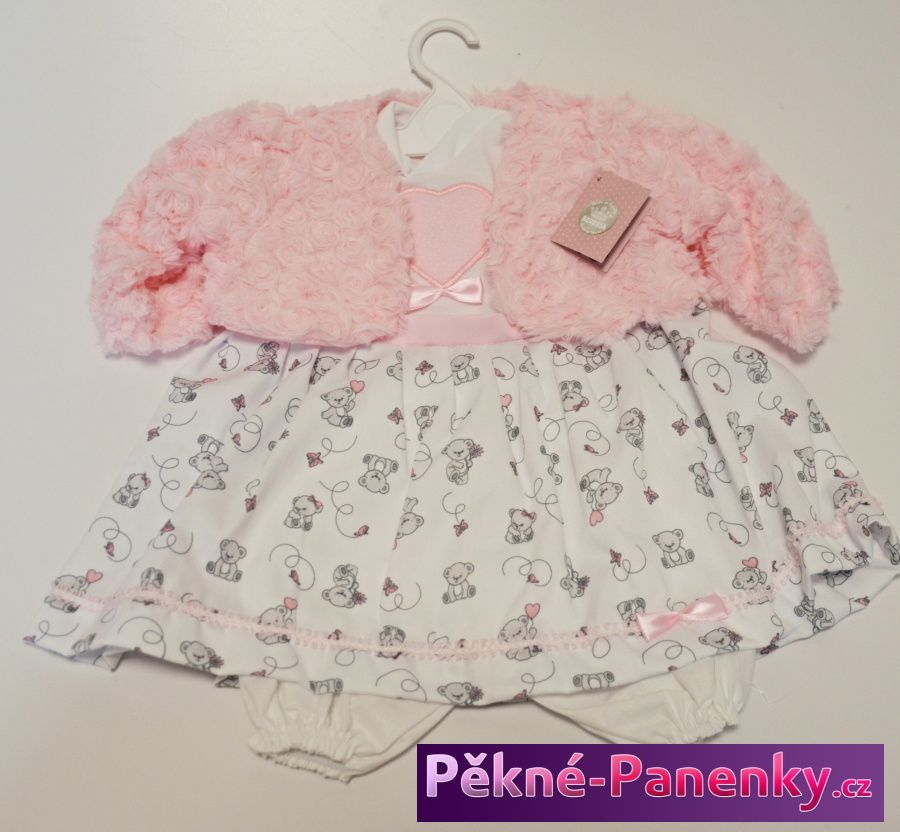 Oblečení pro panenky Berbesa® 62cm Dulzona růžový kabátek - obrázek 1