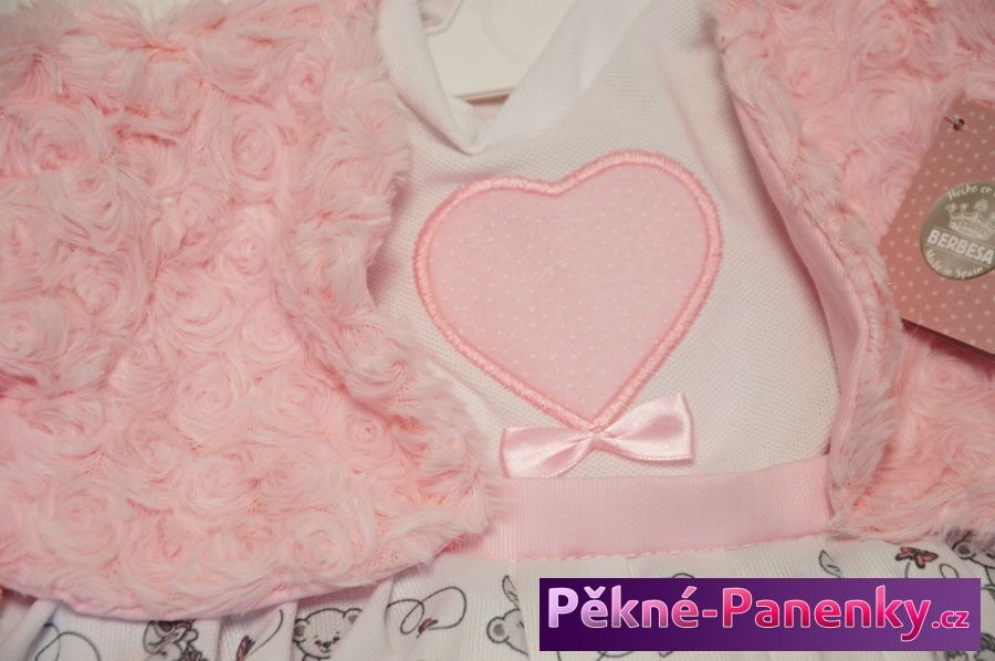 Oblečení pro panenky Berbesa® 62cm Dulzona růžový kabátek - obrázek 2