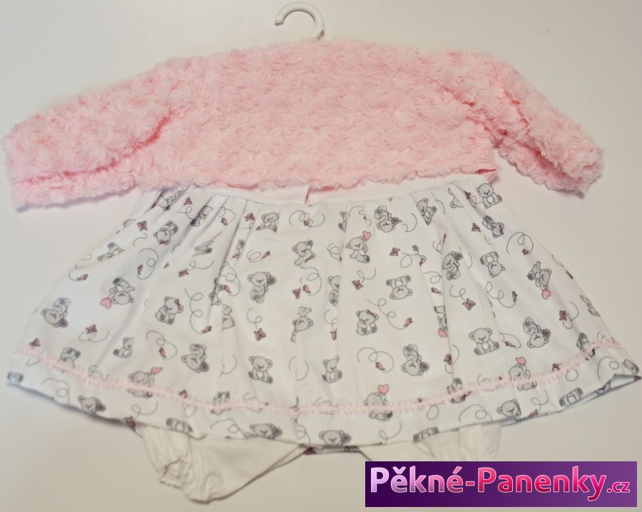 Oblečení pro panenky Berbesa® 62cm Dulzona růžový kabátek - obrázek 3