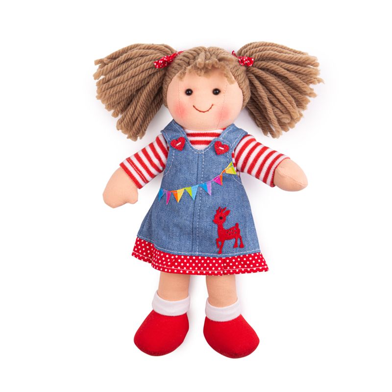 Bigjigs Toys Látková panenka Hattie 28 cm - obrázek 1