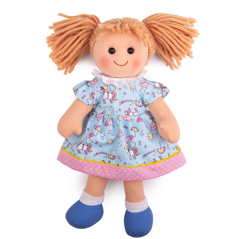 Bigjigs Toys Látková panenka Olivia 34 cm - obrázek 1