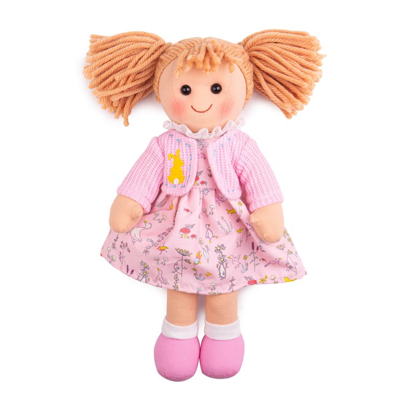 Bigjigs Toys Látková panenka Ella 34 cm - obrázek 1