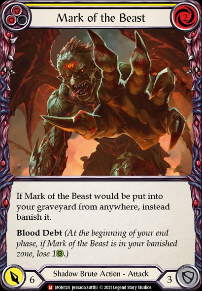 Mark of the Beast (Standard) / Flesh & Blood - Monarch - obrázek 1