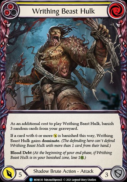 2 Writhing Beast Hulk  (Standard) / Flesh & Blood - Monarch - obrázek 1