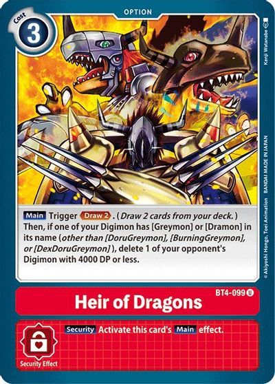 Heir of Dragons (OPTION) / DIGIMON - GREAT LEGEND - obrázek 1